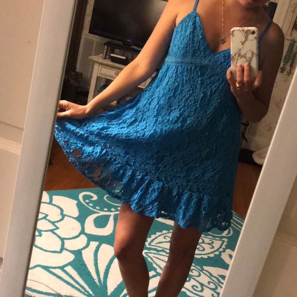 Super fun lace sun dress!